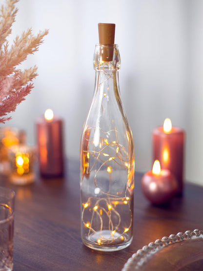 BOUCHON DÉCORATIF 20 GOUTTES LED BLANC CHAUD