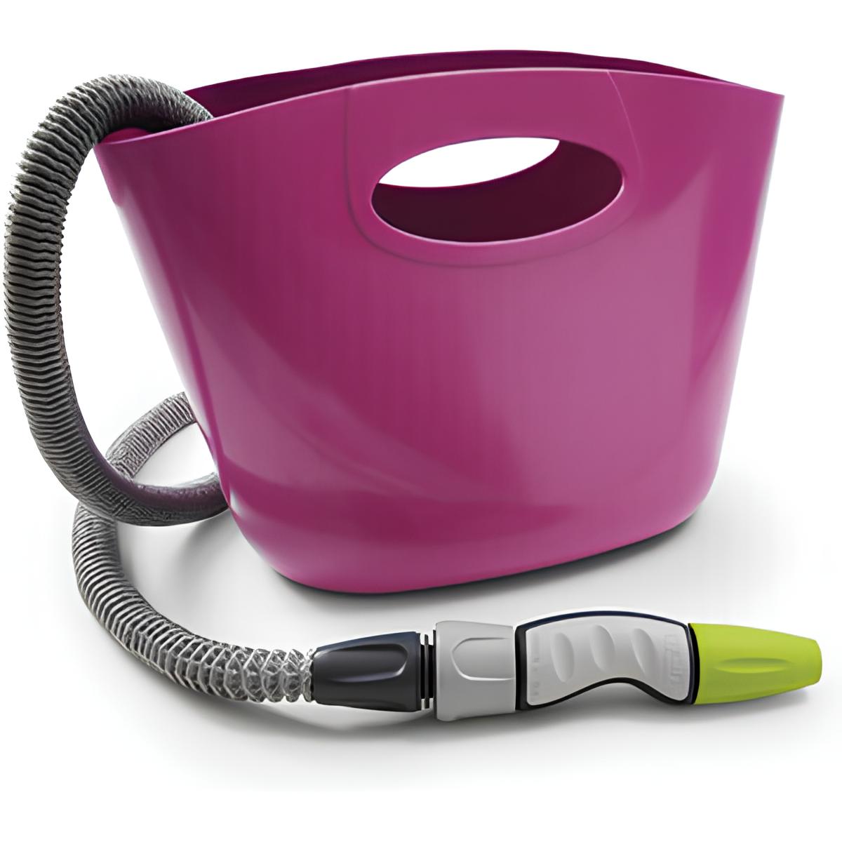 SET MANGUERA AUTOEXTENSIBLE 15M EN BOLSA FUCSIA AQUAPOP