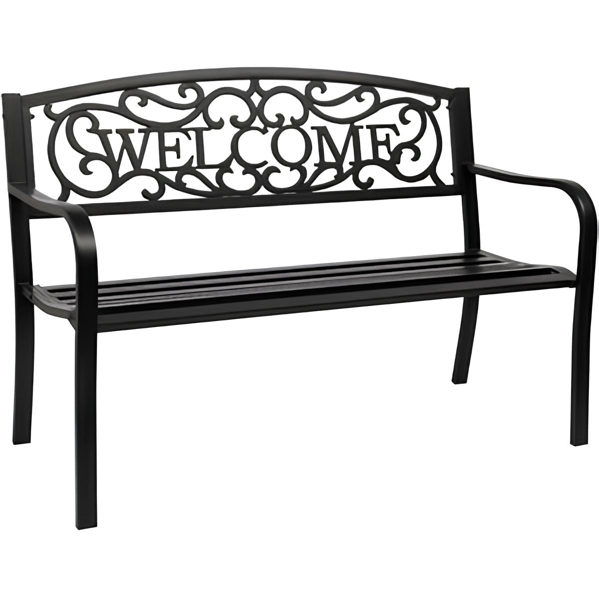 BANCO NEGRO 127X60X87CM REFUGIO