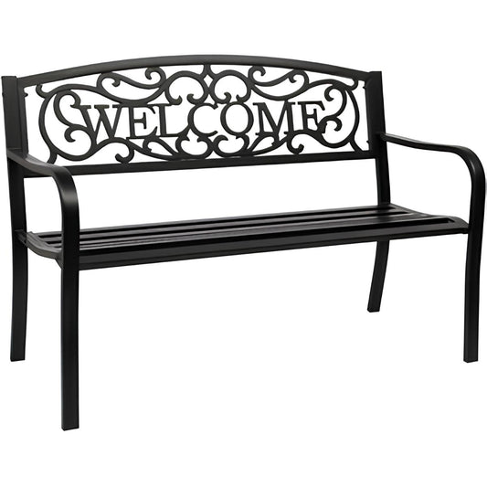 BANCO NEGRO 127X60X87CM REFUGIO